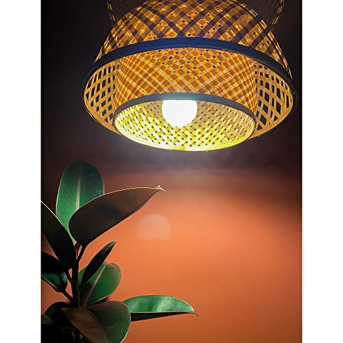 Image of Craftscape Bamboo Hanging Pendant Lamp | Boho Cane Lampshade | Bamboo Lights | Collection (3Layer)