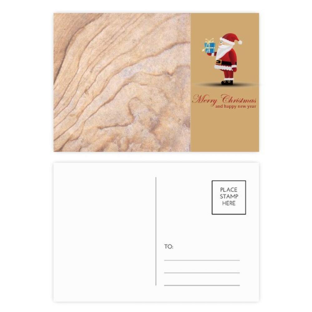 Lot de 20 cartes postales Père Noël avec graphisme mosaïque et vagues pour les fêtes - 4