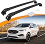 Snailfly Crossbars Fit for Ford Edge 2015-2023 Black Roof Rack Rail Adjustable Lockable Cross Bar