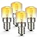 Produktbild E14 25W Backofenlampe,Ofen Glühbirnen,kleiner Edison-Schraubsockel,2700K Wolframlicht Halogenlampe,Bis 300°C Hitzebeständiges,Leuchtmittel für Mikrowelle/Backofen, 4er Pack [Energieklasse C]