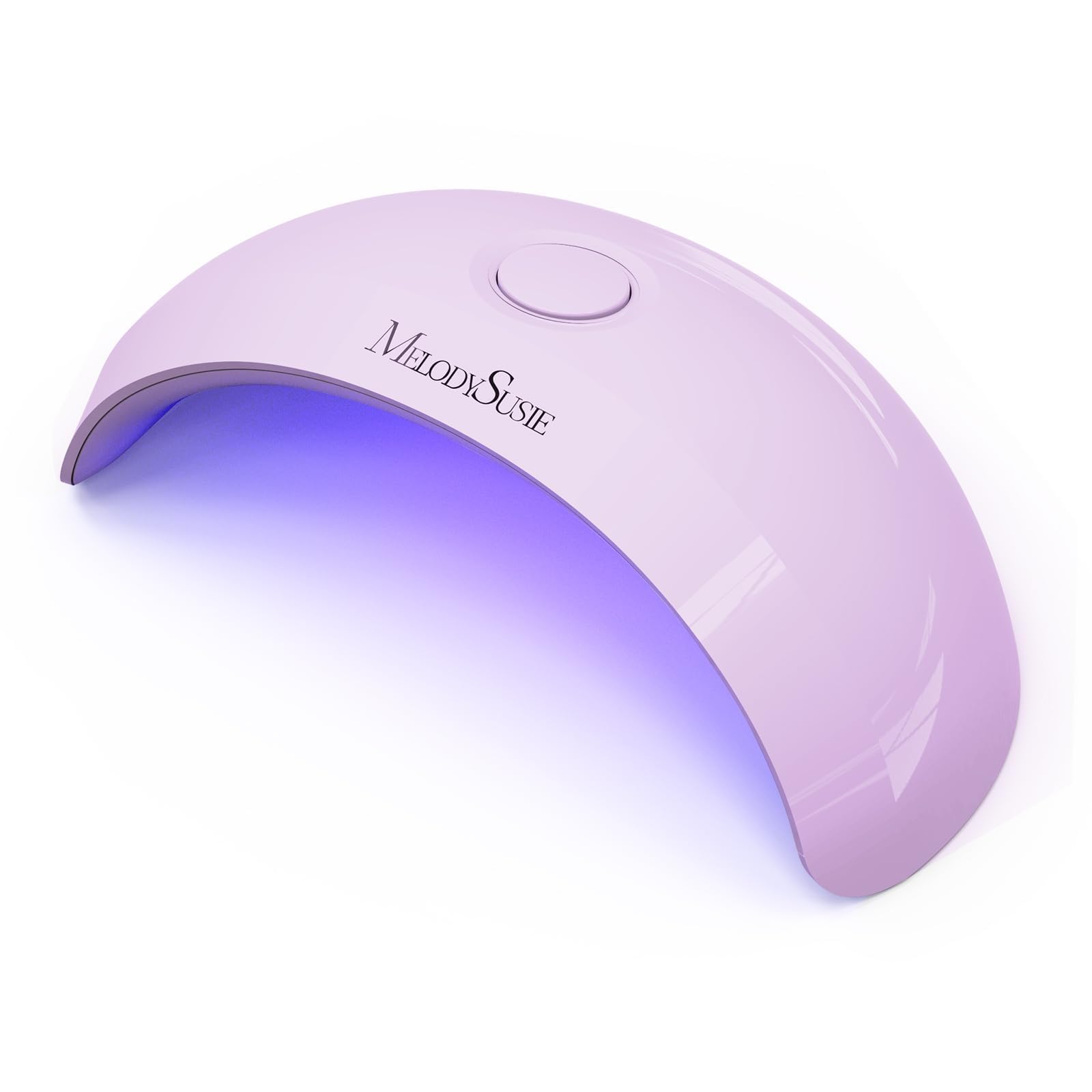 MelodySusie Pocket-Sized LED UV Nail Lamp with Ultra-Lightweight Design, P-ART04 UV Light Cures All Soft Gels at Home, Especially Instant Nails, Half-Cured Gel, Base Coat & Top Coat (Purple)