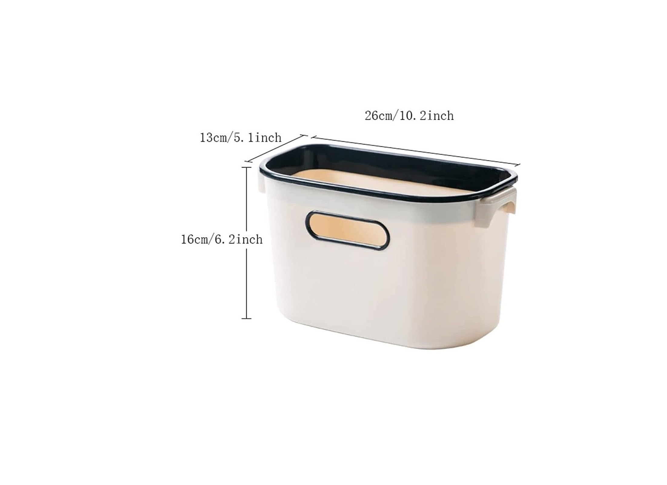 Botes de Basura Cubo Basura Colgante for Puerta de Armario de Cocina, Cubo de Basura for Puerta de Armario, Cubo de Basura for Debajo de la Puerta del Fregadero Aire Libre y hogar(Creamy-White)