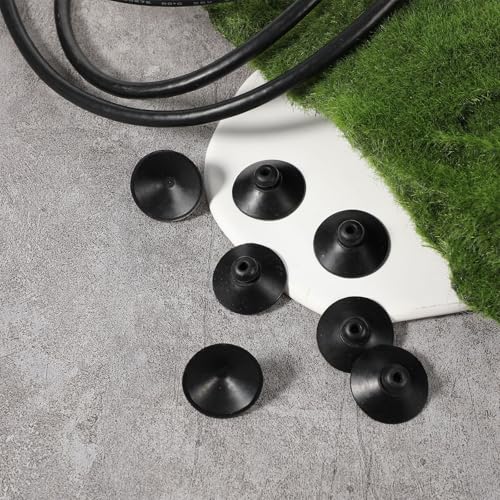 Image of 15Pcs Fish Tank Suction Cup Clips Aquarium Suction Cup Clips Soft Fish Tank Suction Cup Clip Sucker Black Air Hose Holder Clamp Accessories for Tank Pump Overhead Line Tube Fish Tank Aeration Setup