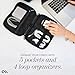 Case-Mate Electronic Organizer Travel Case - Portable Tech Travel Pouch w/Multiple Storage Mesh Pockets for Cable, Cord, Charger, Power Bank, Airpods - Airplane Essentials Bag - Black