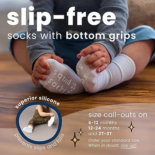 squid socks Viscose from Bamboo Socks | 0-6M, 6-12M, 12-24M, & 2T-3T | Socks that Stay On4