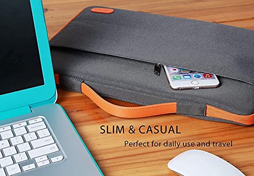 Procase 14-15.6 Inch Laptop Sleeve Case Protective Bag For Macbook Pro 16"/14" 15" 15.6" Dell Lenovo Hp Samsung Sony Chromebook Bundle With Metal Laptop Stand, Ergonomic Aluminum Laptop Holder #TOP2