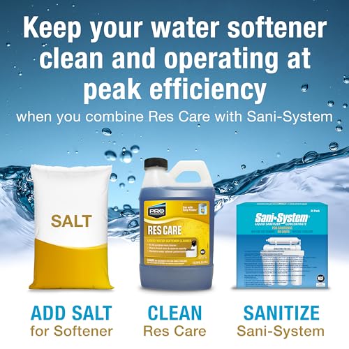 Res Care Easy Feeder Starter Kit – Complete Softener Cleaning System - Dispenses Res Care Liquid Water Softener Cleaner – Feeds Continuously - Restores Resin Capacity