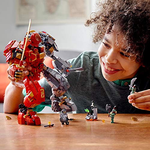 NINJAGO Fire Stone Mech 71720 Building Kit Featuring Ninja Mech, New 2020 (968 Pieces) - Lego - Immagine 2