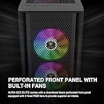 GAMDIAS ATX Mid Tower Computer PC Case with Tempered Glass, 4X 120mm ARGB PWM Fans Gaming Case, Support Up to 6X 120mm Fans, 360mm AIO/Radiator, 260mm GPU/VGA, 160mm CPU Air Cooler - Image 3