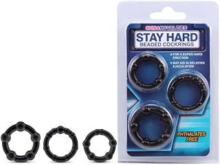 Kit com 3 Anéis Penianos e Nódulos Massageadores – STAY HARD