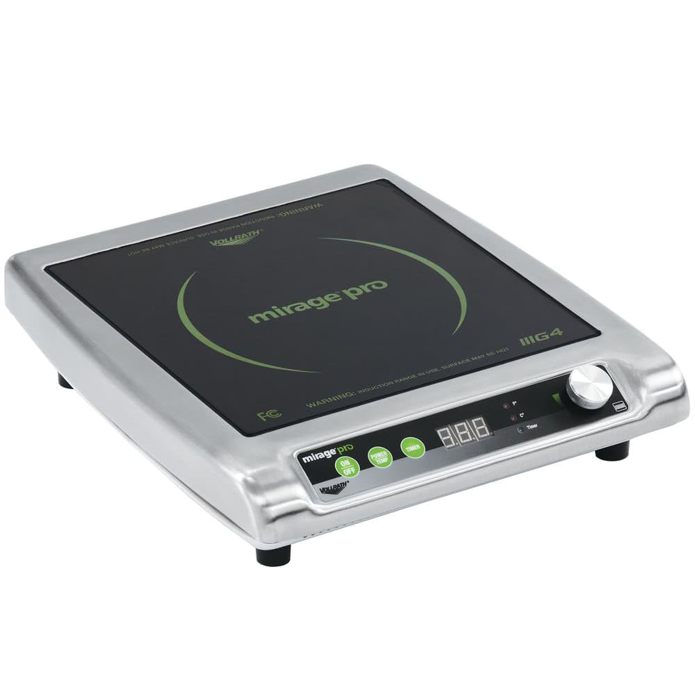 59510P Mirage Pro Countertop Induction Range by Vollrath – Stainless Steel, Silver, Model 40865