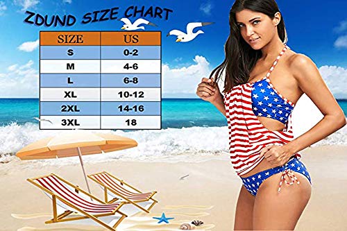 E.w Apparel American Flag Bikini Set,Womens American Flag Swimsuit Bikini 4Th Of July Bathing Suit Usa Flag Swimsuits For Women (Usa Flag 2, Xx-Large) #TOP4