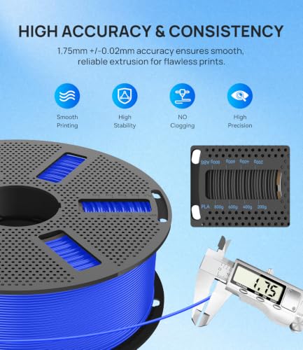 Image of JAYO PLA Plus (PLA+) 1.75mm Filament 4 Colors Bundle, 1.1kg Reusable Spool