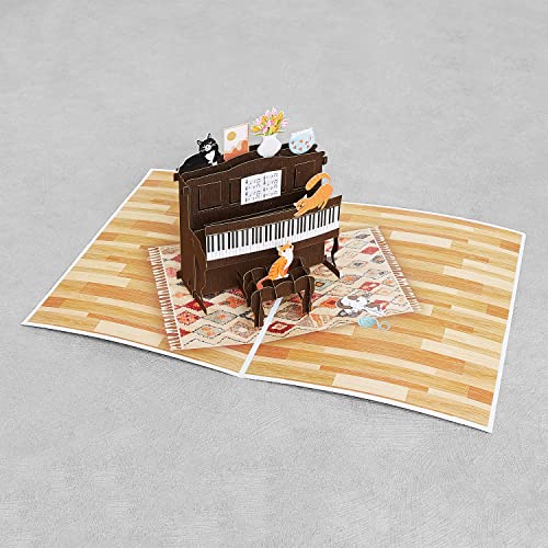 Image of Rykamia Funny Cat Pop Up Birthday Card, Blank Cat Card With Envelop, Birthday Card From Cat, Card With Cats, Cat Mom Gifts, Cat Lover Gifts, Thinking of You, Retirement, Get Well, Thank You Card