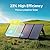 ALLPOWERS SP033 200W Portable Solar Panel 36V Foldable Solar Panel Kit Waterproof IP66 Portable Solar Charger for RV Marine Laptops Solar Generator Van Camping Off-Grid Emergency