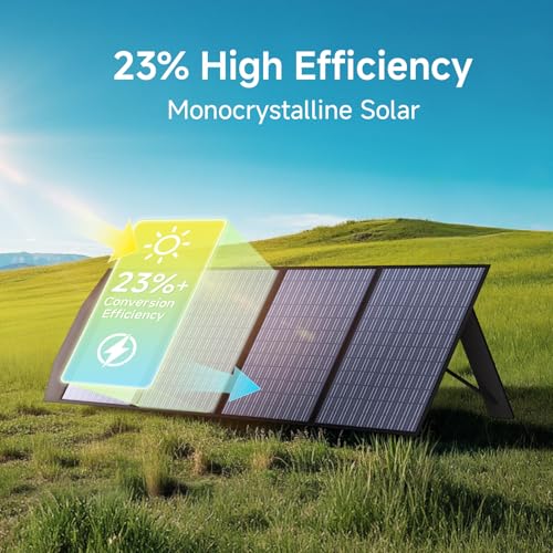 ALLPOWERS SP033 200W Portable Solar Panel Foldable, 23% High Efficiency Solar Charger with MC4 Connectors for Power Station, RV, Camping, Home Use, Compact Folding Solar Panel