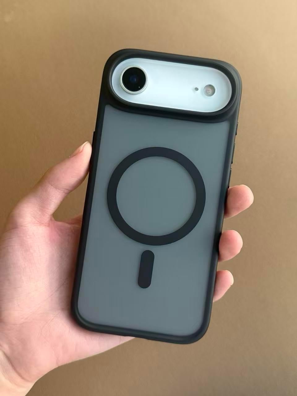 TORRAS for iPhone Air Case 6.5'', Stronger Magnetic with MagSafe, Shockproof Slim Case for iPhone 17 Air with Camera Control & Colorful Button, Mil-Grade Drop Tested,Translucent Matte Black - Image 8