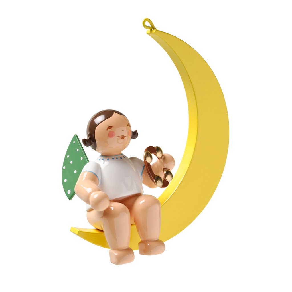 Wendt & Kühn Christ albero angelo con sonagli anello luna dimensioni 8 - 8