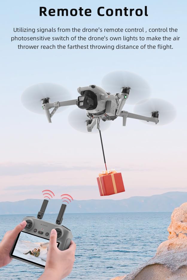 Image of BTG Mavic Air 3S / Air 3 Drone Airdrop Payload Dropper Compatible with DJI Air 3 3S Drone Payload Release Dropper Payload Wedding Proposal Delivery Transport Device
