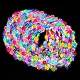 🌸Captivating 100 PCS LED Flower Crown: Elevate your charm and elegance with our dazzling flower crown! This colorful hair flower accessory ensures you’ll stand out and become the center of attention ✨3 Flash Mode Light Up Headband: The flower headban...