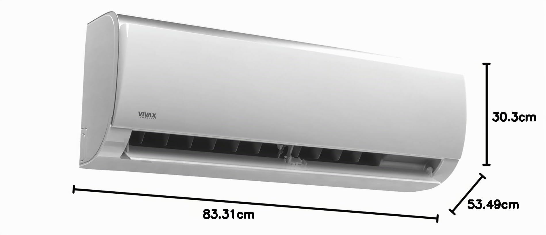 Condizionatore Vivax R32 9000 BTU Inverter, Pompa di Calore, Classe A++ Freddo, Classe A+ Caldo, Wi-Fi Opzionale