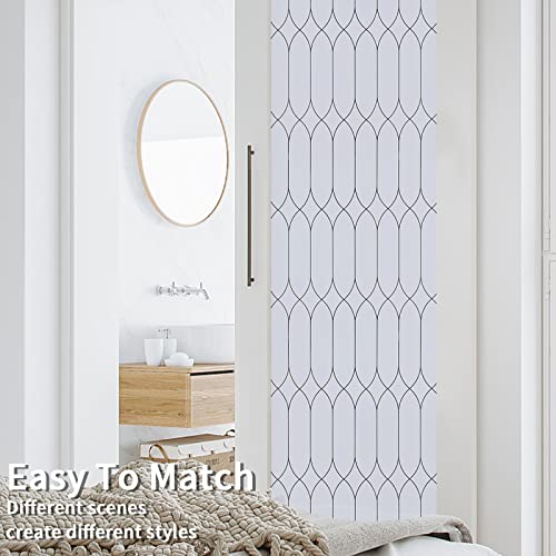 Privacy Sun Uv Blocking Window Film Decorative Static Cling Window Sticker Non-Adhesive Frosted Glass Film Covering For Bathroom Living Room Office 17.7" X78.7 #TOP2