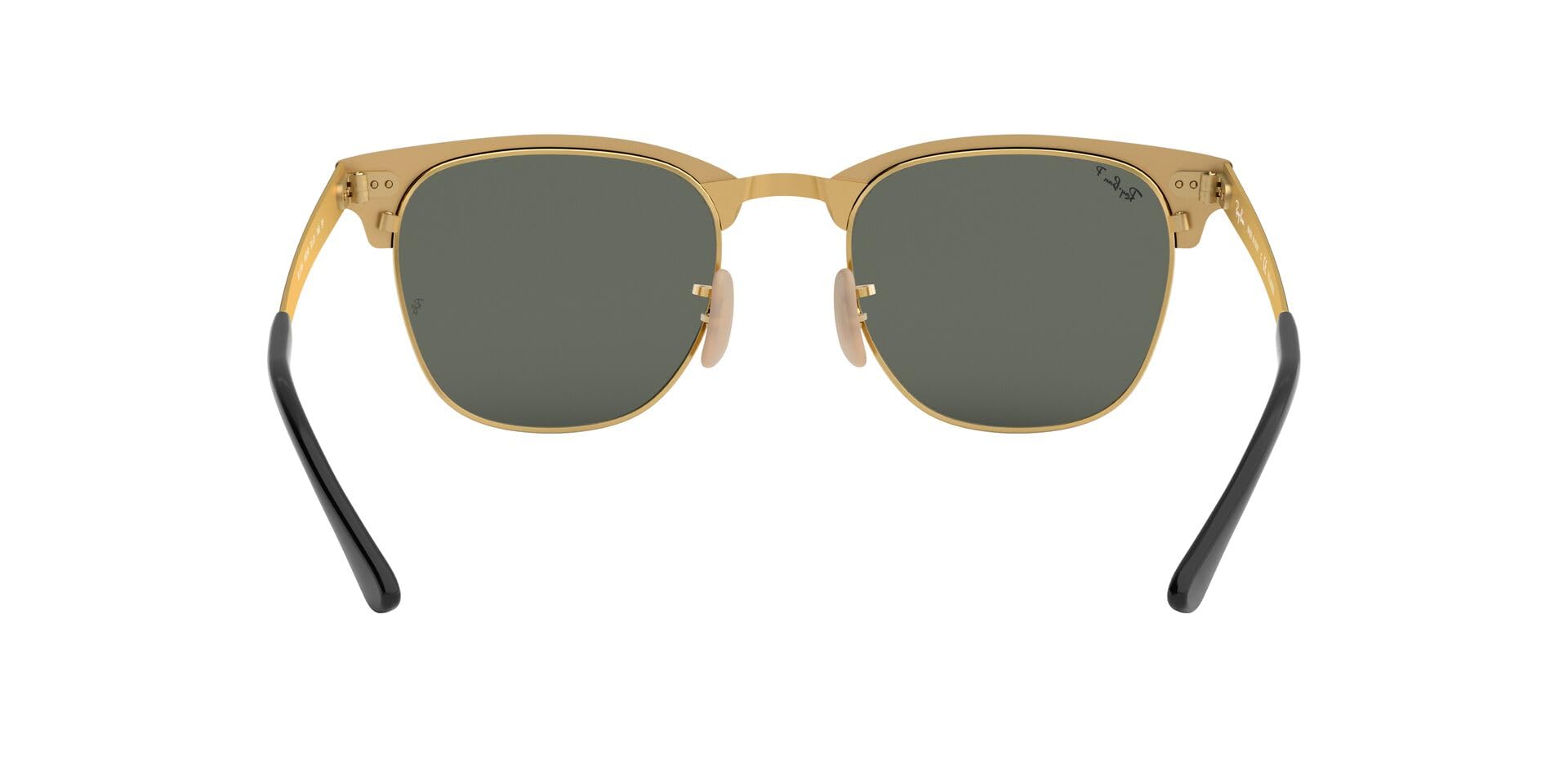 Ray-Ban Unisex-Adult Square Sunglasses Black Frame Green Lens Free Size 4