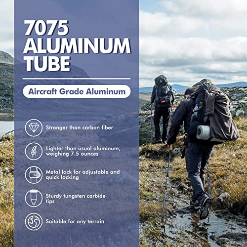 KINGGEAR Adjustable Hiking Poles