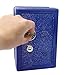 Kids Safe Bank, Made of Metal, with Key and Combination Lock, (Blue)