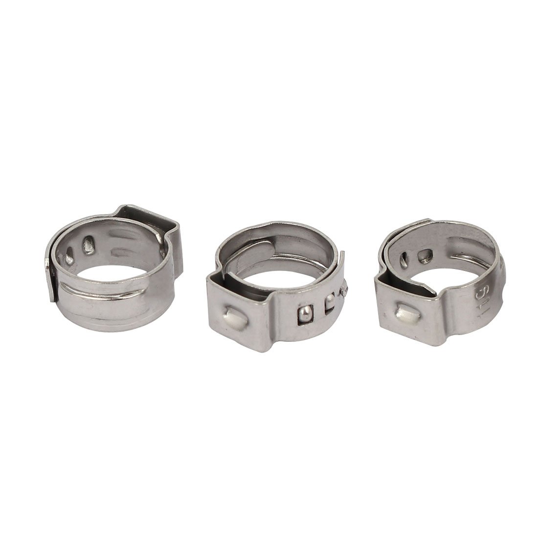 Aexit 9.4mm-11.9mm 304 Clamps Stainless Steel Adjustable Cable Pipe Tight Hose Strap Clamps Clamps 3pcs