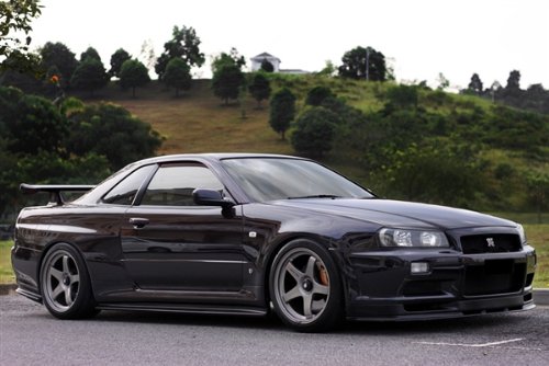 Driver Motorsports Nissan R34 Gtr Gt R Skyline Nismo Black Right Front Hd Poster Super Car 48 X 32 Inch Print Buy Online In India At Desertcart