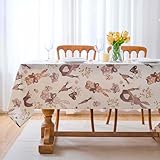 Pflegeleicht: Unsere tischdecke abwaschbar ostern wird von erfahrenen Handwerkern mit gefalteten Kanten und feinen Nähten hergestellt, um eine hochwertige Verarbeitung ohne lose Fäden zu gewährleisten und sie ist sehr pflegeleicht. Werfen Sie sie einfach in die Waschmaschine und waschen Sie sie im Schonwaschgang mit ähnlichen Farben; nicht bleichen. Bei niedriger Temperatur im Trockner trocknen. Verwenden Sie bei Bedarf ein Bügeleisen bei niedriger Temperatur, um Falten zu entfernen.