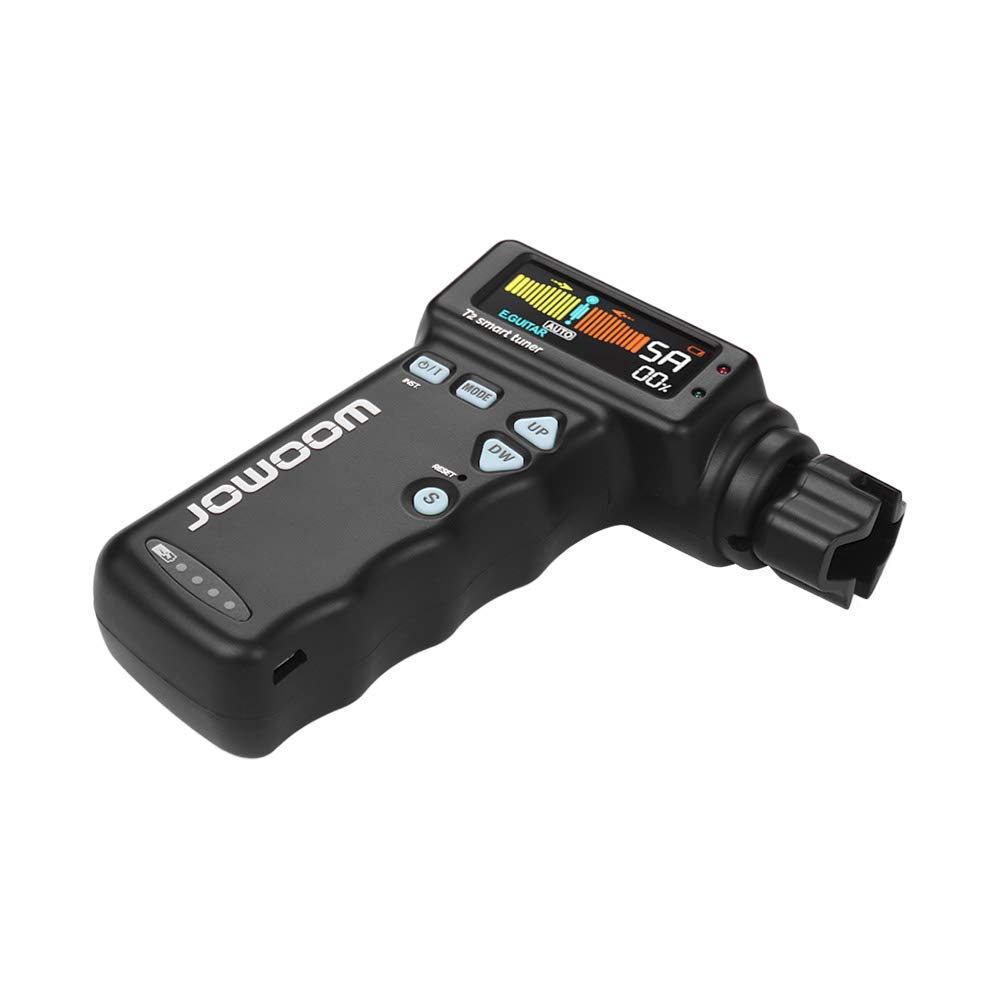 JOWOOM T2 Afinador de guitarra automático inteligente multifuncional Enrollador de cuerdas Afinador profesional para guitarras acústicas eléctricas, ukelele, mandolina,