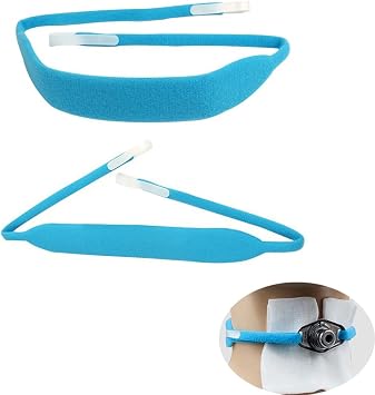 2 Pack Tracheostomy Tube Holder Belt Reusable Soft Comfortable Adjustable Trach Tie Neck Strap Collar Loop Band for Men Women After Surgery