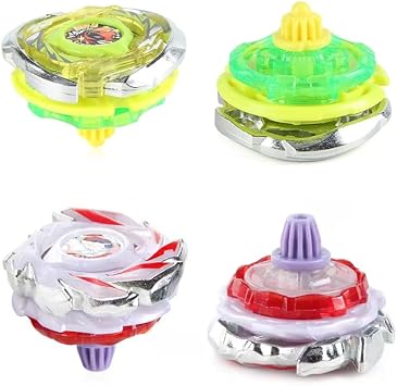 Battling Burst Gyro Toy Set Gift 12 Burst Spinning Tops 2 Two Way Launchers Grip Starter for Boys Children Kids 6 8 10 12+ Battle Game with Portable Box