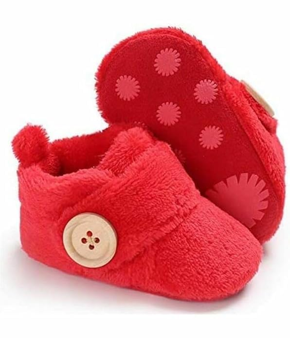 Image of Newborn Baby Booties | Soft & Breathable Cotton Footwear for Baby Boys & Girls | Skin-Friendly, Comfortable Booties for 3-12 Months