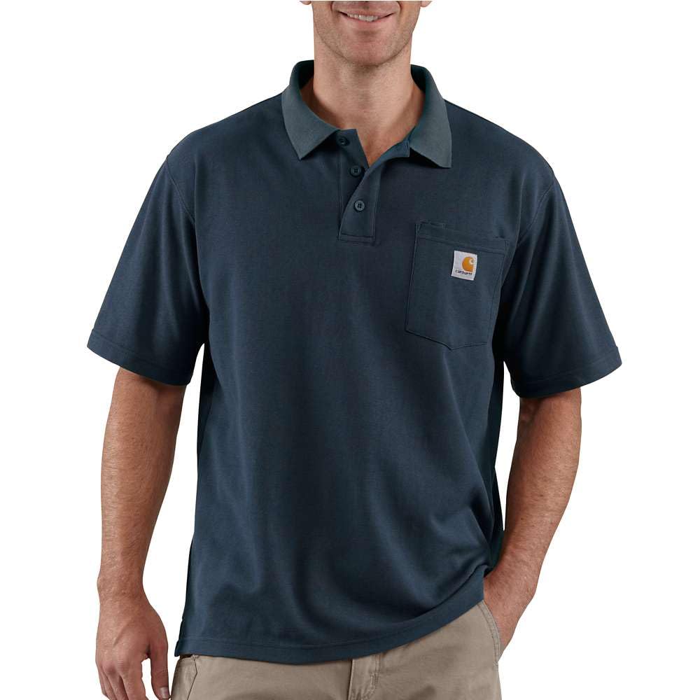 Men’s Loose Fit Midweight Short-Sleeve Pocket Polo