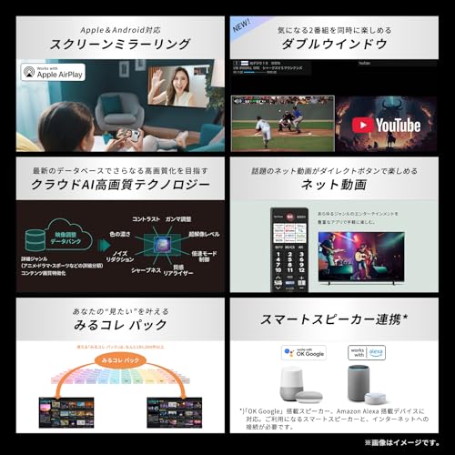 undefined REGZA(レグザ) 65インチ 液晶 65E670R スマートテレビ ネット動画 AirPlay 2対応 Dolby Atmos 2025年モデル の商品画像 9