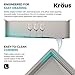 KRAUS Kore 27-Inch Undermount Workstation 16 Gauge Single Bowl Stainless Steel Kitchen Sink with Accessories, KWU110-27