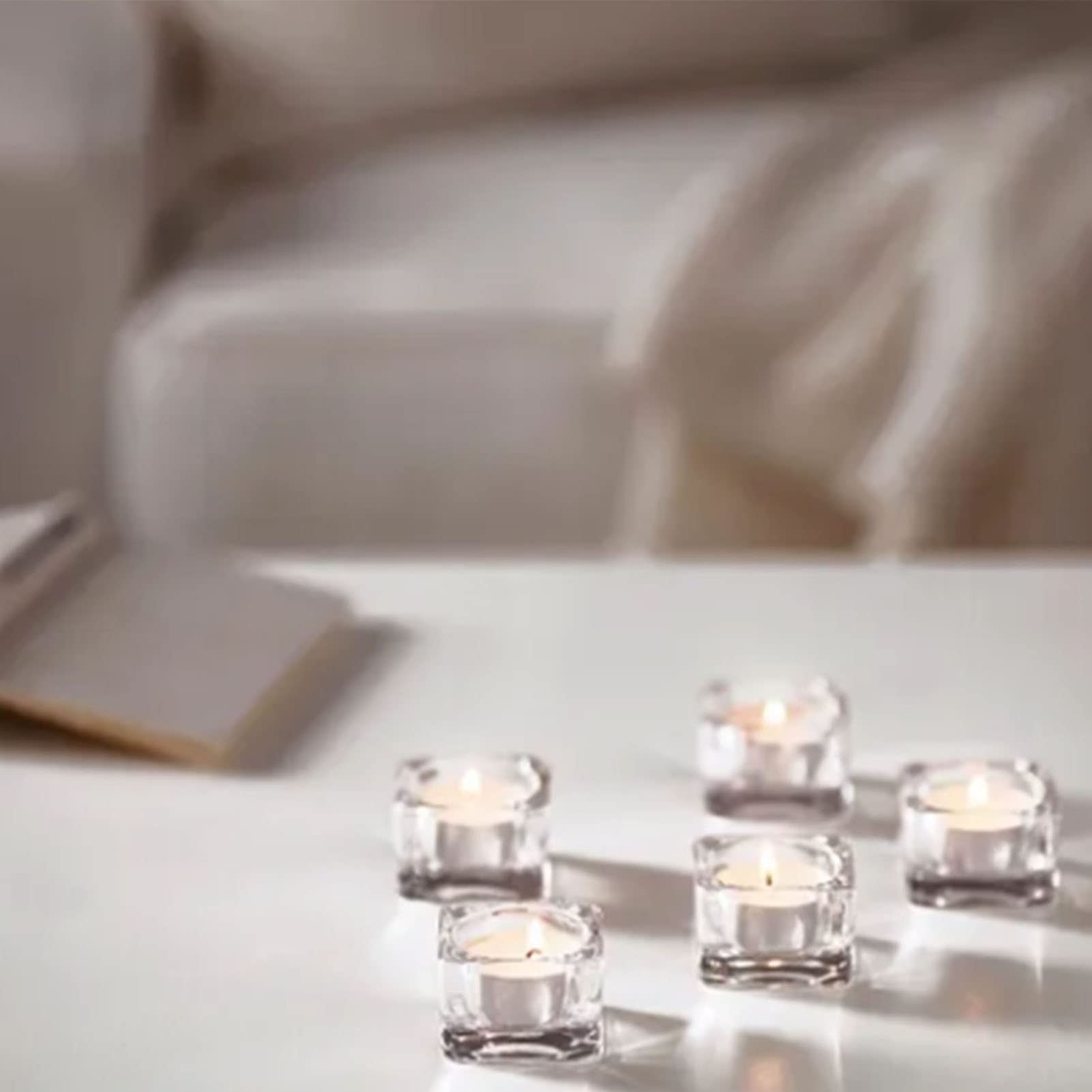 Horeca Candles - Candele Tealight Bianche - Durata 4 Ore di Combustione - Set da 200 Candeline Non profumate - Lumini per Matrimonio, Decorazione