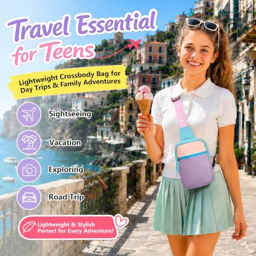Cotmcor Girls' Colorblock Crossbody Sling Bag w/ Adjustable Strap (Select Colors) - image 2