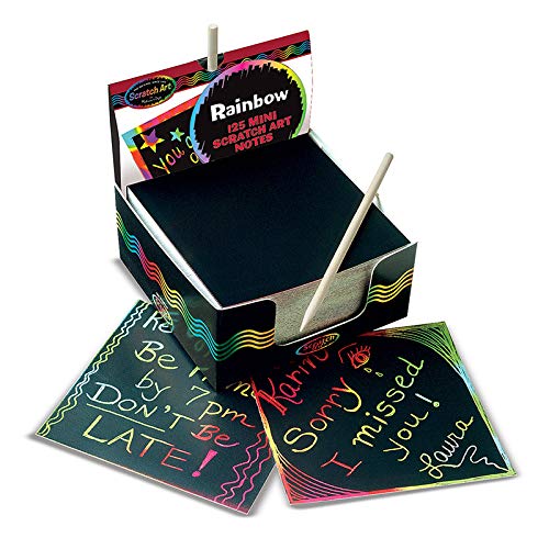 Melissa & Doug LCI5945BN scatola di Rainbow mini scratch Art notes, Multipk 3 each