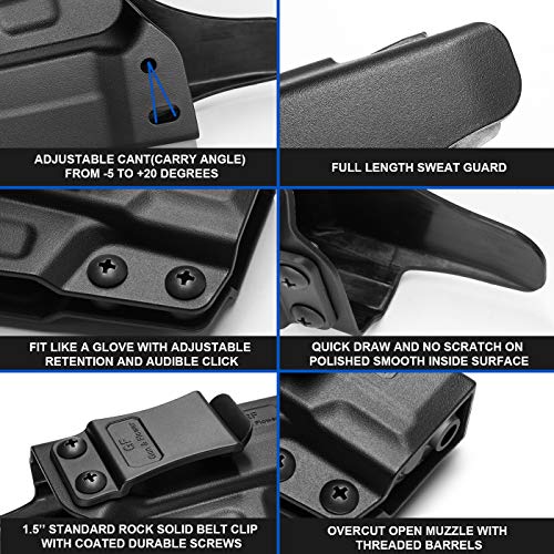 Gun & Flower POLYMERG2C Taurus G2C Holster, G3C Holster Polymer Iwb For Concealed Carry | Adj. Cant & Retention Inside Waistband Accessories thumb #6