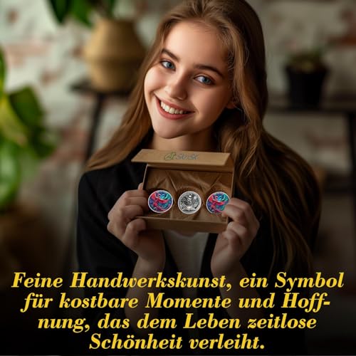 Amor Fati Phönix Memento Mori Münze, Stoizismus Challenge Coin, EDC Medaille Sammlerstück Geschenk Für Männer Und Frauen