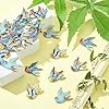 Stiesy Lot de 25 breloques en forme d'oiseau en émail - 5 styles - Breloques colorées imprimées - Breloques en forme d'animal mignon pour la fabrication de bijoux #3