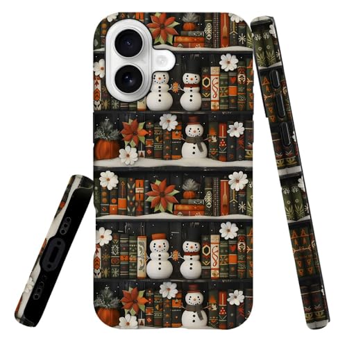 Coque L16QX rigide hybride bonhomme de neige de Noël pour fille