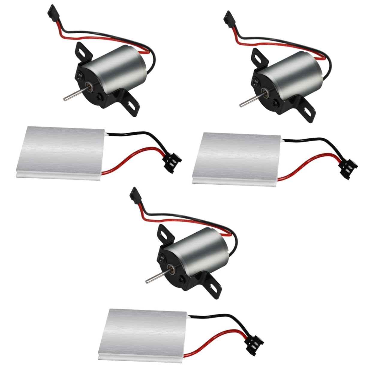 3sets Fireplace Fan Motor Accessories for Repair Blower Fan Motor Generator Kit Compatible Easy to Install Materials for Use