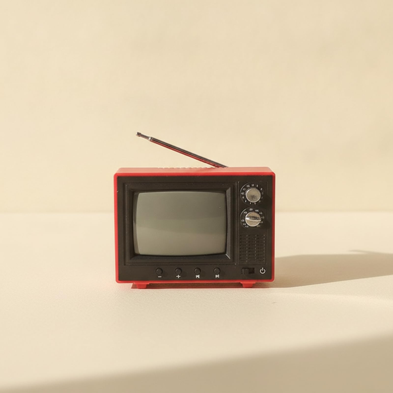 Ornamento levisivo per Ambientazioni Compatto, Mini retrò in Plastica, Durevole, per Progetti da, Collezionisti di Miniature,