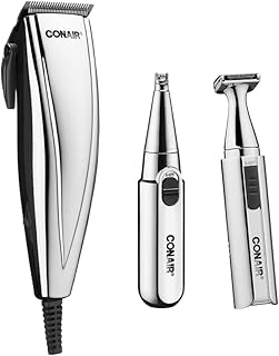 Máquina de Cortar Cabelo 3 em 1 Conair Home Styler Com Aparador de Pelos Trimmer e 10 pentes 8W 220V