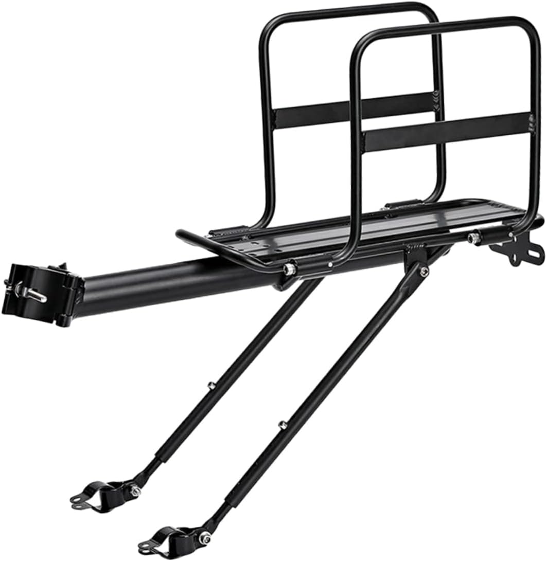 BESTonZON 1pc Strong-Loading Bike Rear Rack Cargo Holder for Mountain and Road Easy to Install Luggage Carrier High Load Capacity